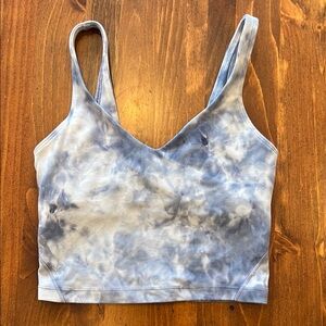 Lululemon Tie-Dye Blue Align Top